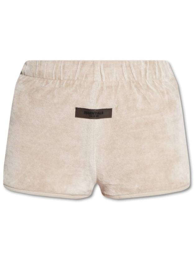 Fear Of God Essentials 로고 패치 벨루어 쇼츠