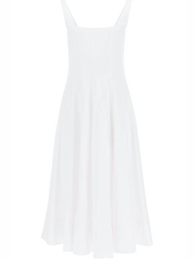 Staud Wells 플리츠 코르셋 웨이스트 롱 드레스