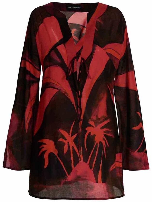 Louisa Ballou Printed short kaftano