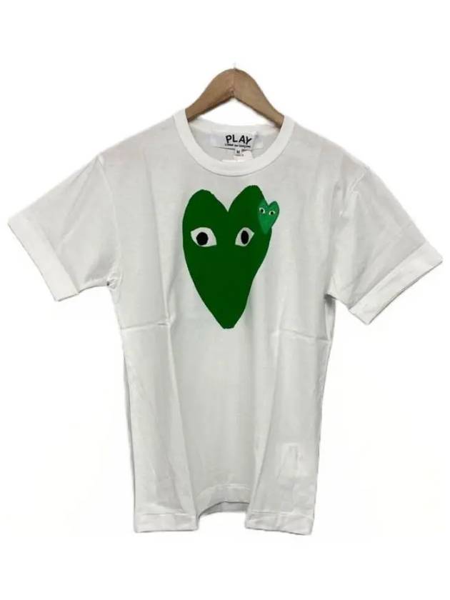 꼼데가르송 P1T060 1 그린 하트 로고 반팔티 Comme des Garcons