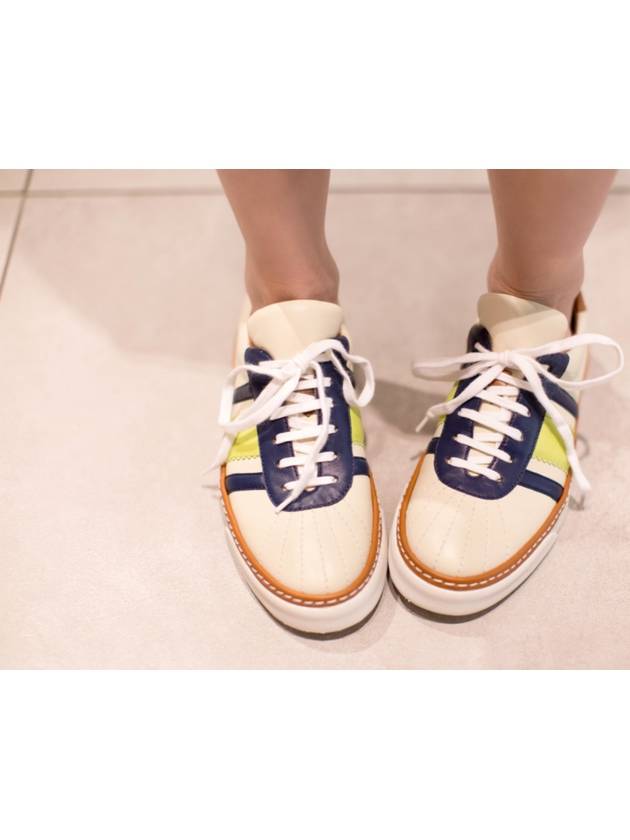 미쏘니 MISSONI Leather Trainer Sneakers