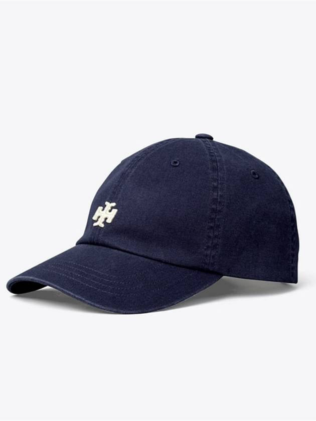 토리버치 로고 캡 모자 Color Tory Navy