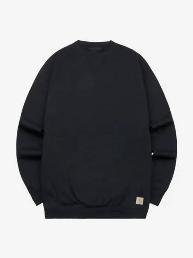 칼하트 루즈핏 미드웨이트 크루넥 레귤러 스웨트셔츠 블랙 Carhartt Loose Fit Midweight Crewneck Regular Sweatshirt Black
