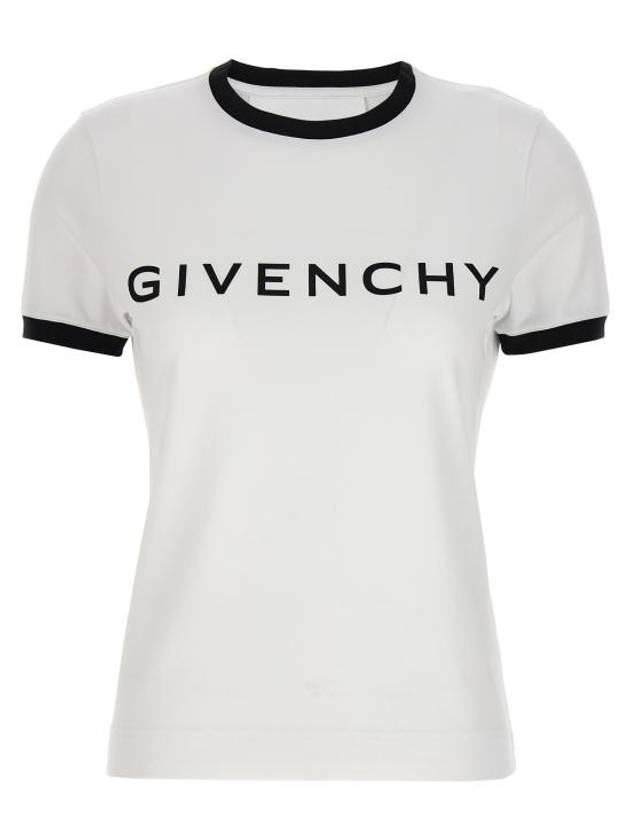 24SS 지방시 반팔 티셔츠 BW70BF3YAC116 White Black