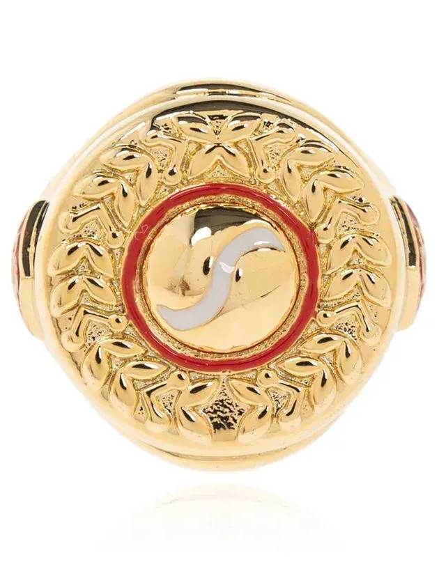 카사블랑카 스포츠 메달리온 링 APS25JW174010_GOLDRED