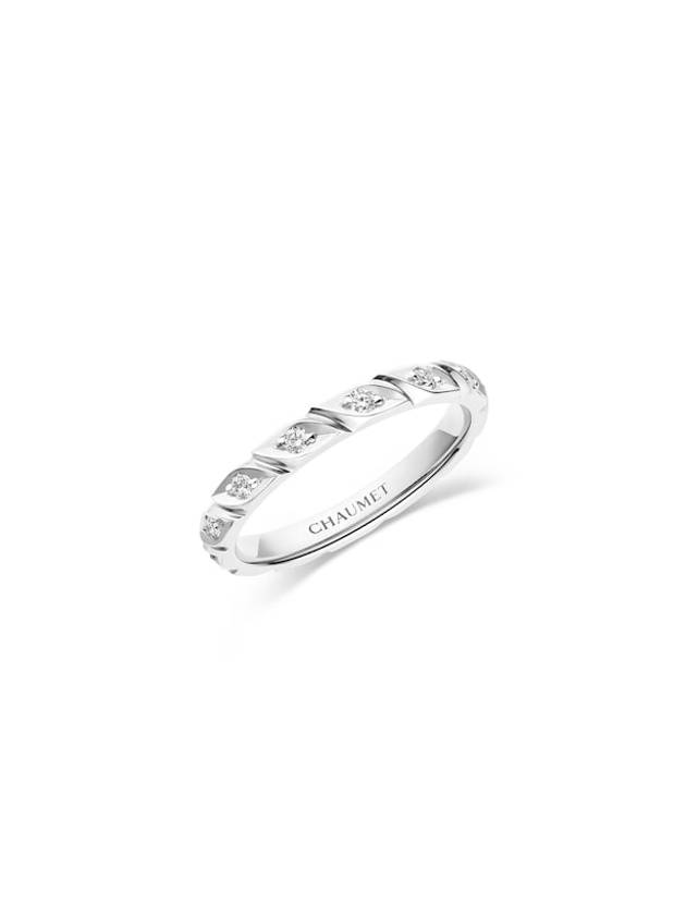 쇼메 Torsade de Chaumet 웨딩 밴드플래티넘 다이아몬드 2.5mm 082724