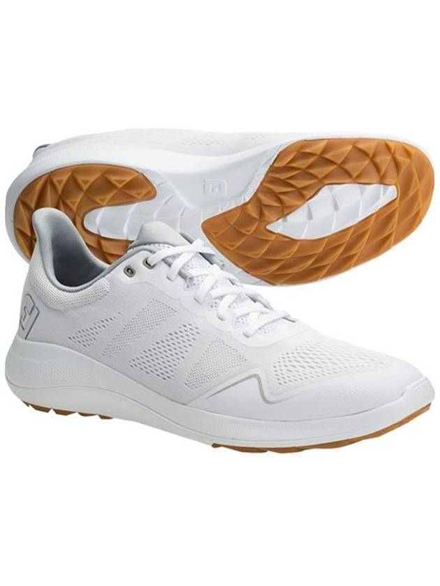 풋조이 남성 플렉스 스파이크리스 미디움 골프화 남자 발편한 운동화 화이트