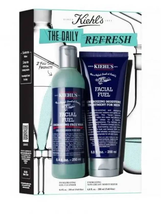 키엘 훼이셜 퓨얼 키트 포 맨 세트 250ml 200ml 데일리 리프레쉬