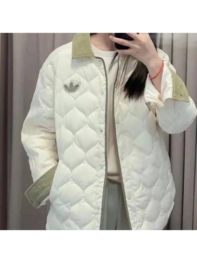 아디다스 퀄팅 경량패딩 라이트웨이트 덕다운 자켓