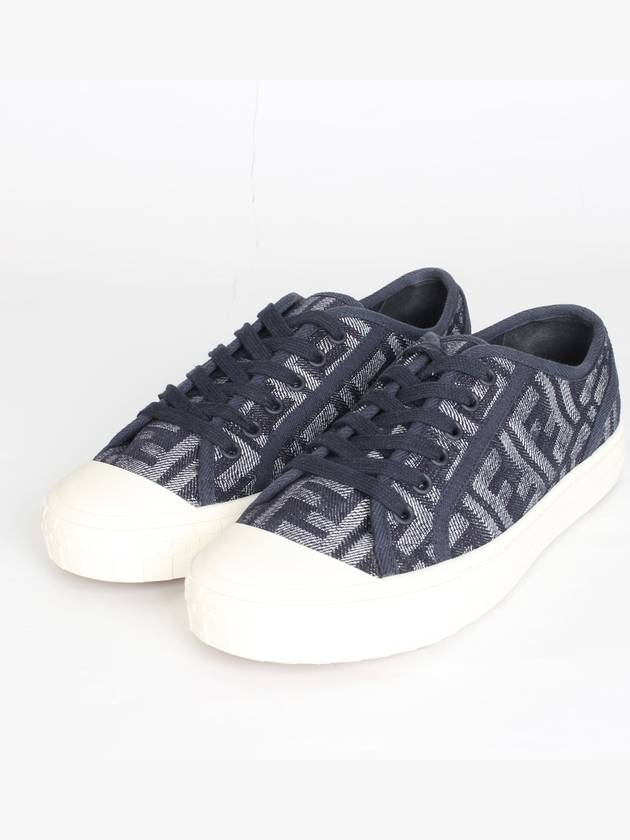 펜디 FF 자카드 데님 스니커즈 39 260