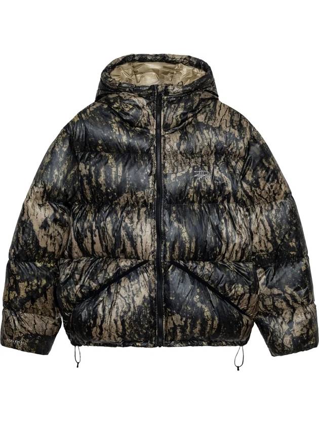 스투시 마이크로 립스탑 다운 파카 렐릭 카모