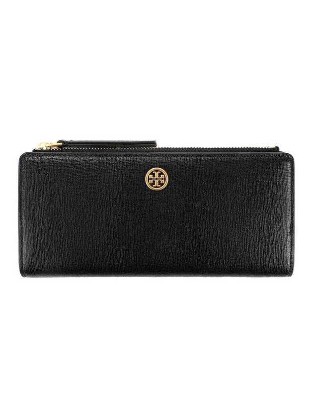 토리버치 로빈슨 지퍼 슬림 장지갑 블랙