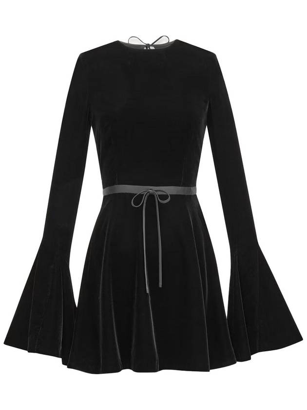 Saint Laurent - Certified viscose dress with open-back detail