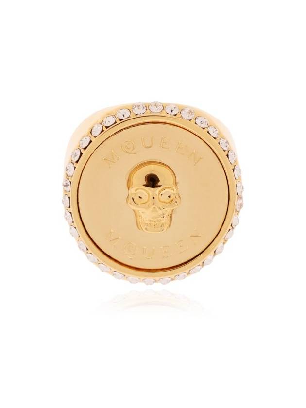 알렉산더 맥퀸 소버런 스컬 장식 링