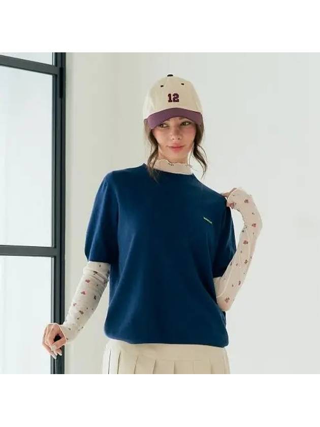 홀가먼트 반소매 코발트