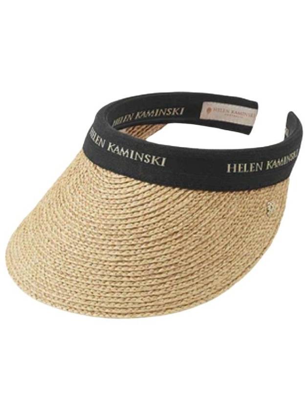 헬렌 카민스키 비앙카 내츄럴 블랙 로고 HAT50265