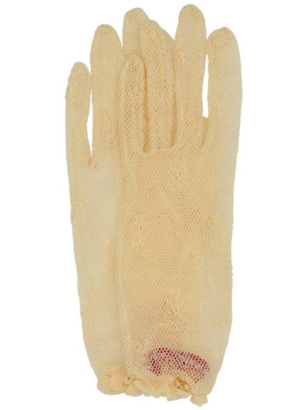 발렌티노 가라바니 Cream mesh gloves 6W0GD00HPNN YBA