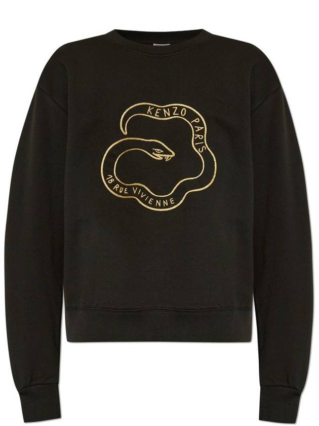 켄조 뱀의 해 자수 크루넥 스웨트셔츠