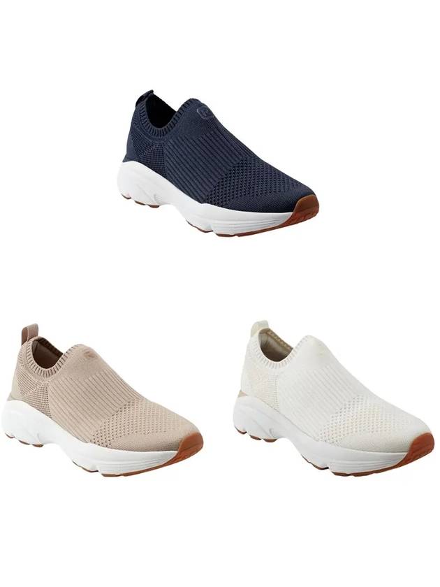 락포트 여성화 데미 슬립온 스니커즈 신발 네이비 베이지 아이보리