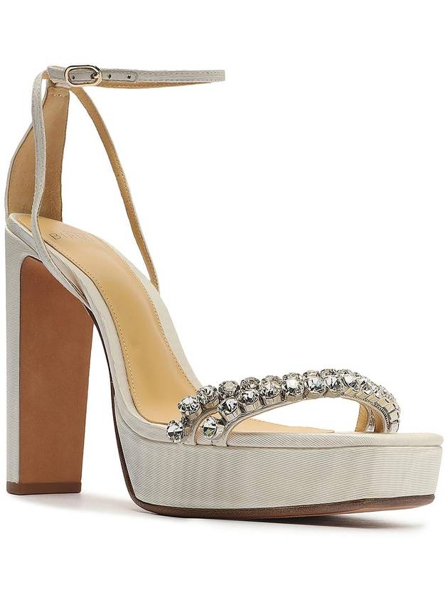 애그네스 장식 플랫폼 샌들 여성용 라인스톤 앵클 스트랩 힐 Agnes Embellished Platform Sandals Womens Rhinestone Ankle Strap Heels