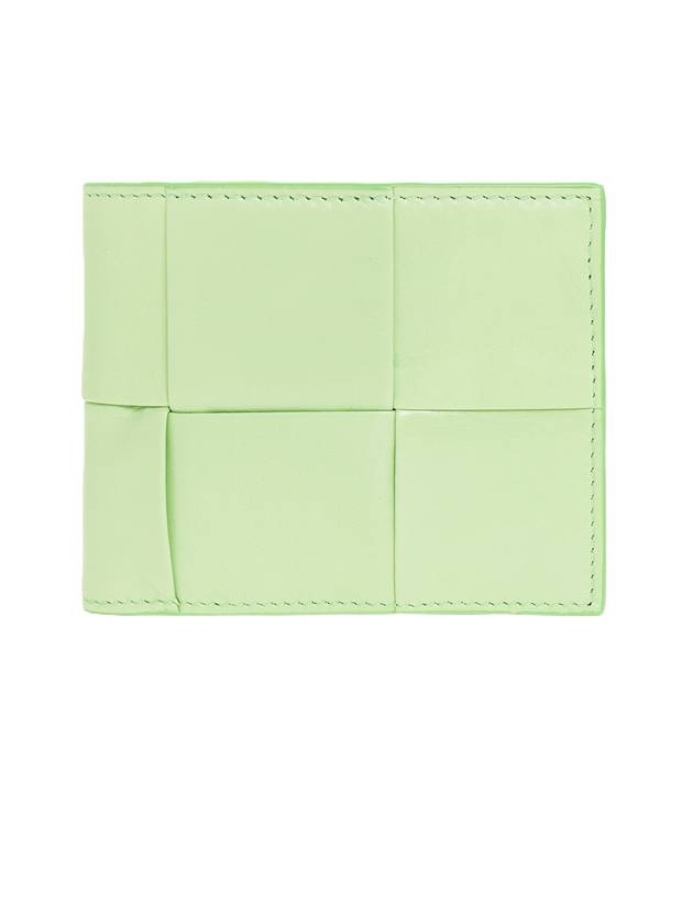 보테가베네타 인트레치아토 맥시 카세트 반지갑 라이트 그린