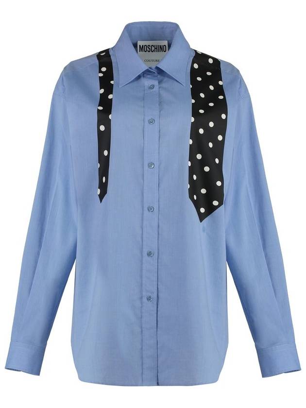 모스키노 타이 프린트 버튼업 셔츠