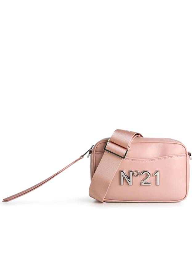 N°21 Faux leather bag with silver tone logo