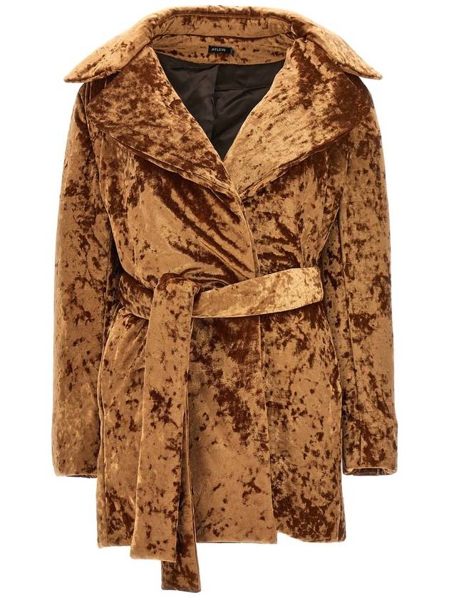 Atlein - Crushed Velvet Coats, Trench Coats