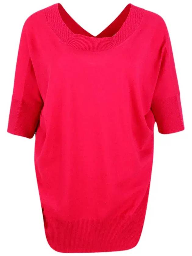 Malo V Back 니트 탑 DXA230F3I01_E3309