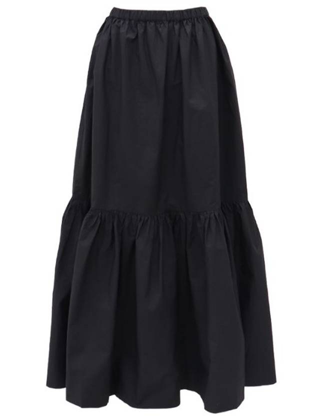 GANNI 가니 프릴 밴딩 롱 스커트