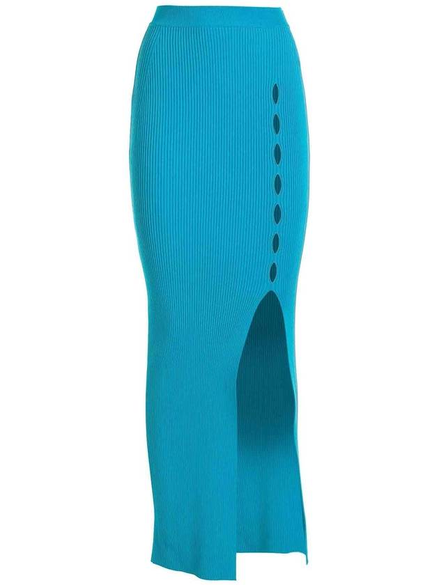 Roberto Cavalli Skinny Fit Ribbed Skirt