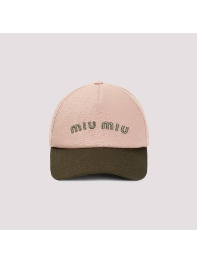 24SS 미우미우 모자 5HC179 2CQ1 F03RG ORCHIDEA MILITARE
