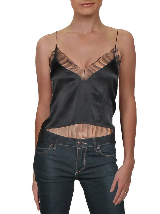 낮아진 여성용 실크 레이스 트림 캐미 Bajado Womens Silk Lace trim Cami