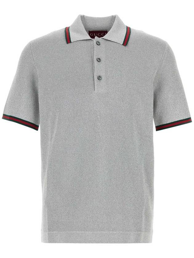 25SS 구찌 폴로 티셔츠 805174 XKEJE 1020 SILVER
