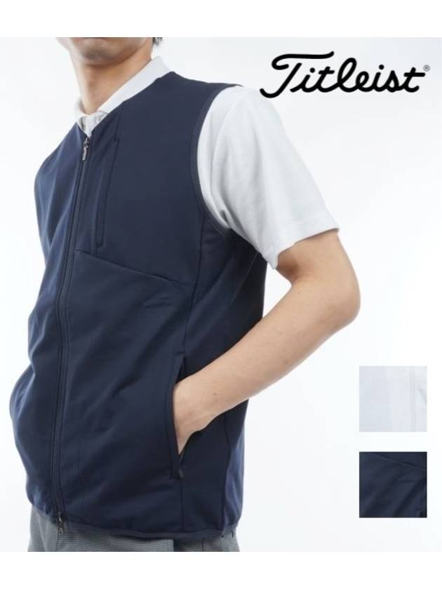 24SS 타이틀리스트 남자골프웨어 골프조끼 집업조끼