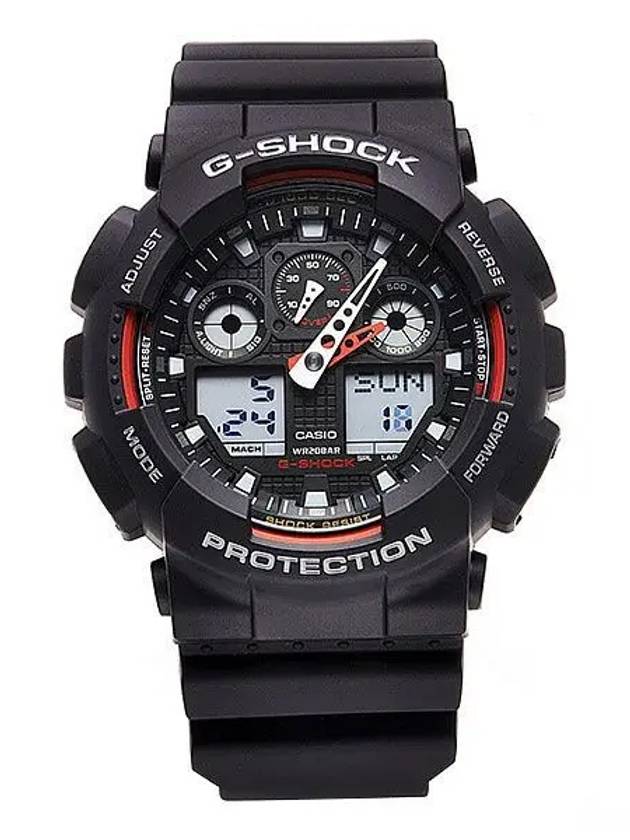 지샥 G SHOCK GA 100 1A4NDR 빅페이스 디지털 아날로그 스포츠 남성 우레탄시계