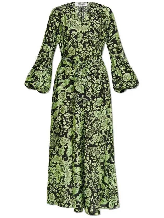 다이앤 폰 푸르스텐버그 플로럴 프린트 맥시 드레스 DVFDL4S0310_FRRFL