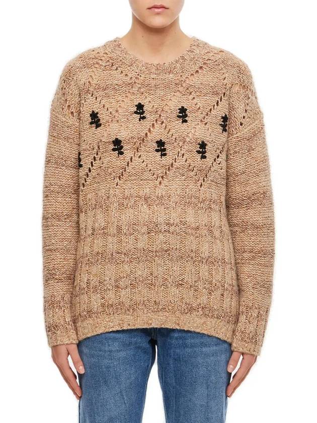 Cormio Antonio 플로럴 자수 스웨터 ANTONIO_BEIGERAME