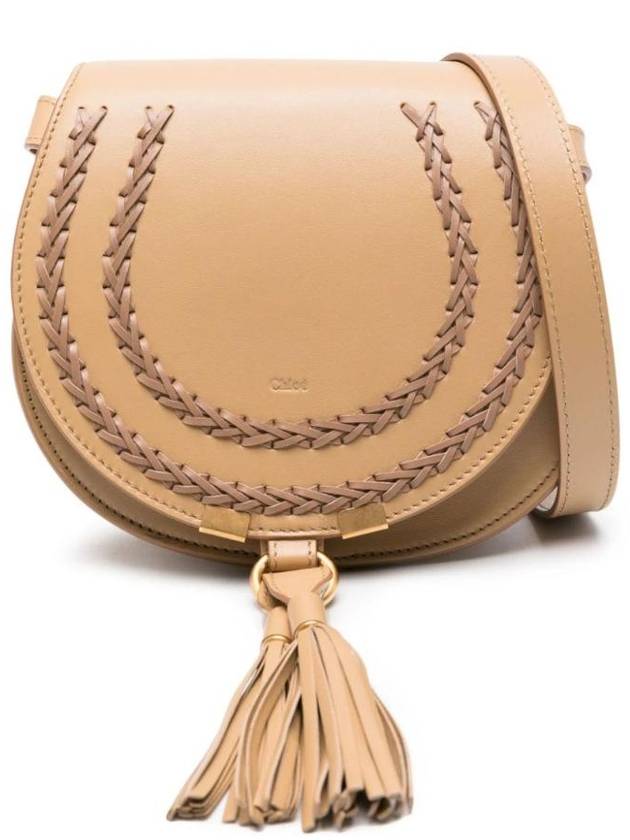 끌로에 마르씨 레더 스몰 크로스 백 브라운