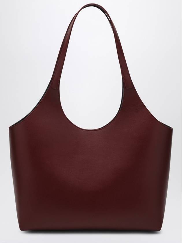 AESTHER EKME Bordeaux leather supple tote bag L