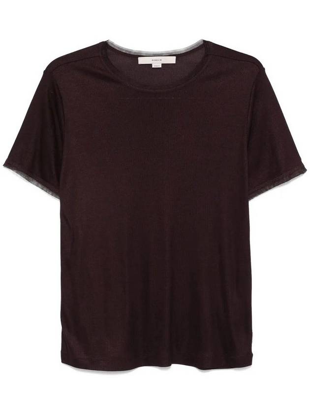 Remain Birger Christensen T-Shirt With Mesh Edge