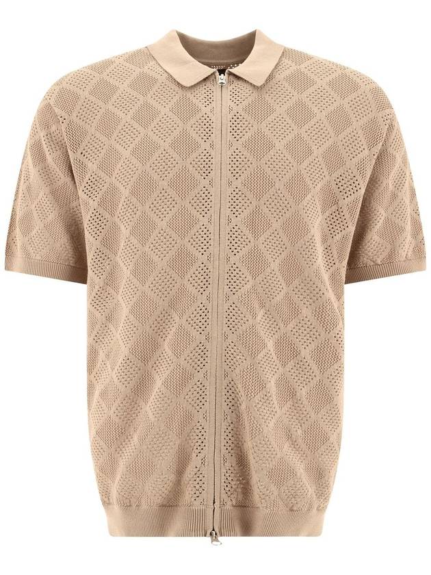 Beams Plus - Zip Knit Mesh Polo Shirt Polo Shirts