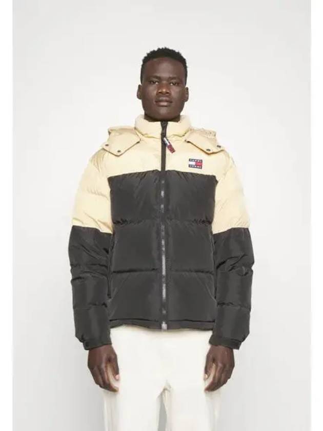 타미진 ALASKA 컬러블럭 푸퍼 패딩 다운 자켓 블랙 687605