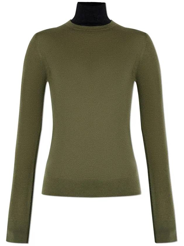 리사 양 클래식 터틀넥 니트웨어 20242220_DARKMOSSBLACK