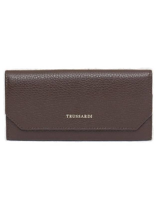 Trussardi 로고 디테일 지퍼 장지갑