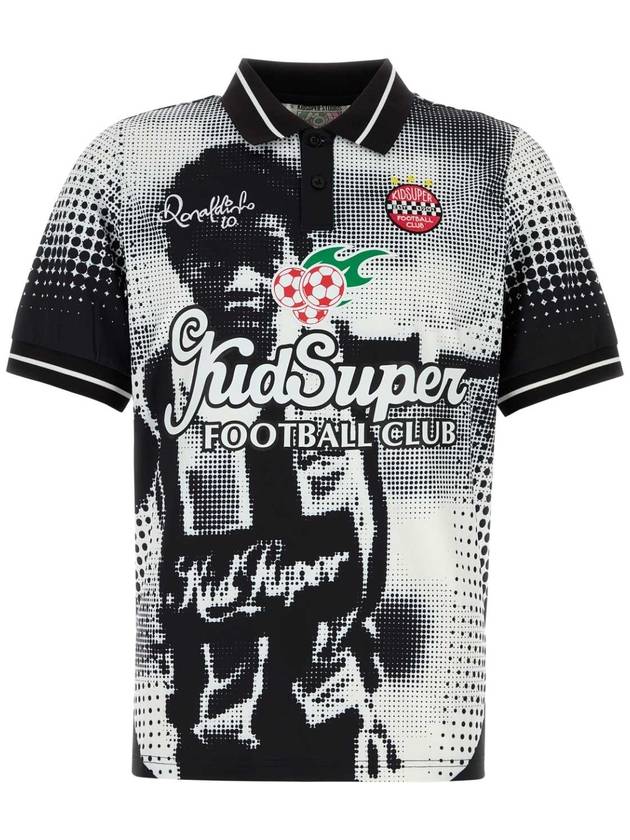 24FW 키드슈퍼 프린트 tech fabric KidSuper X Ronaldinho t 셔츠 AW24JRSY03 BLACK