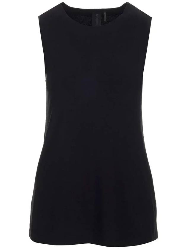 Norma Kamali 크루넥 민소매 탱크탑 KK4266PL107_001BLACK