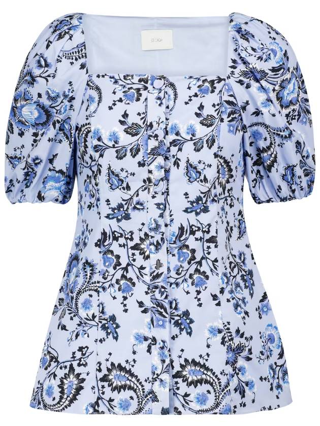 NB04 에르뎀 여성 블라우스 Inez floral cotton poplin top