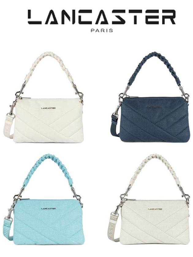 랑카스터 캔버스 마틀라세 미듐 여성 클러치 포셰트 핸드백 518 013