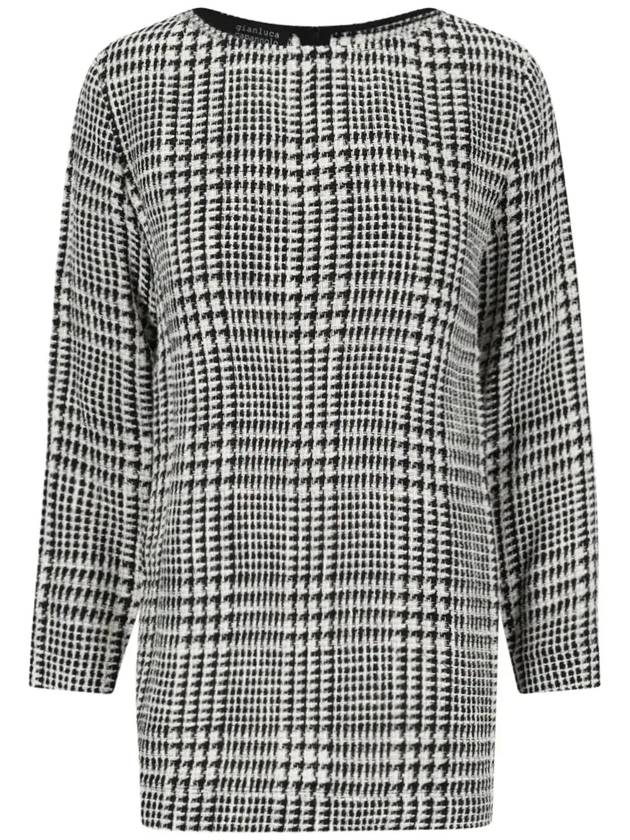 지안루카 카판놀로 하운드투스 쉬프트 드레스 25ET517100_BLACKWHITE